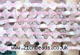 CFG1600 15 inches 8mm four leaf clover rose quartz beads wholesale