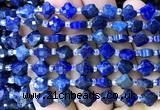 CFG1701 15 inches 8mm four leaf clover lapis lazuli beads