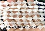 CFG1750 15 inches 10mm four leaf clover white crystal beads