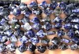 CFG1757 15 inches 10mm four leaf clover sodalite gemstone beads