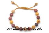 CGB8661 8mm,10mm round mookaite adjustable macrame bracelets