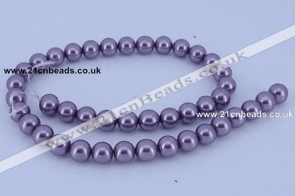 CGL151 2PCS 16 inches 25mm round dyed plastic pearl beads wholesale