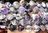 CHG204 15 inches 20mm heart dogtooth amethyst beads wholesale
