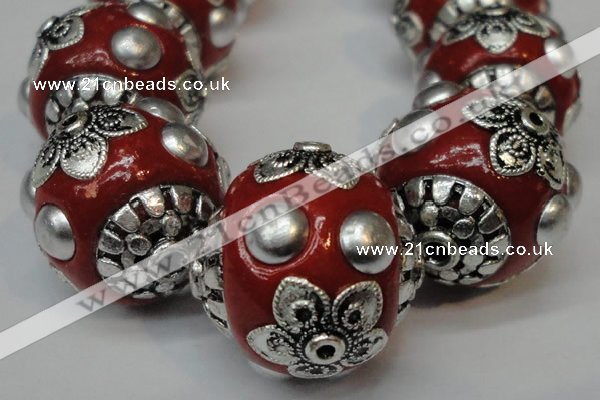 CIB221 18mm round fashion Indonesia jewelry beads wholesale