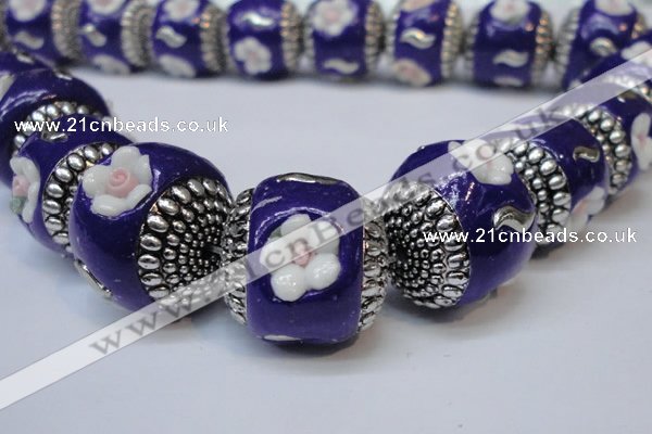 CIB262 17*18mm drum fashion Indonesia jewelry beads wholesale