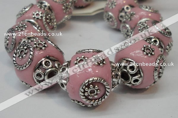 CIB280 16*16mm rondelle fashion Indonesia jewelry beads wholesale