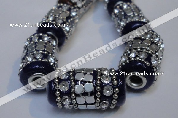 CIB293 13*25mm drum fashion Indonesia jewelry beads wholesale