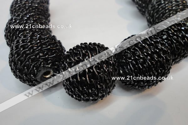 CIB456 30mm round fashion Indonesia jewelry beads wholesale