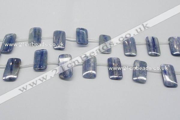 CKC85 Top drilled 13*25mm rectangle natural kyanite gemstone beads