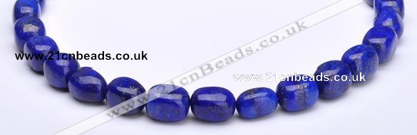 CLA42 10*10*15mm egg-shaped deep blue dyed lapis lazuli beads