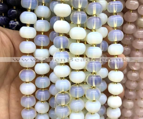 CME402 15 inches 8*12mm pumpkin opalite beads wholesale