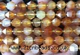 CME827 15 inches 8*10mm faceted bicone carnelian beads