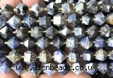 CME879 15 inches 8*10mm faceted bicone sunset dumortierite beads