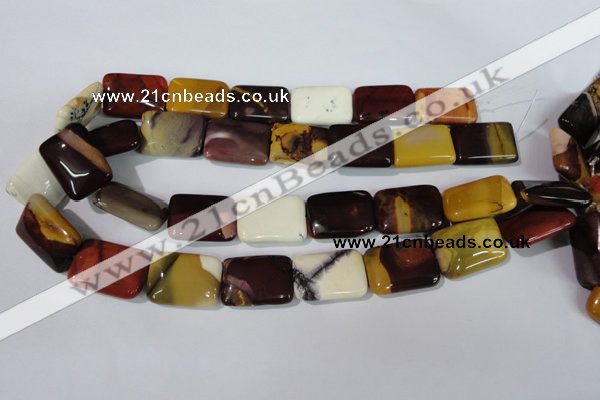 CMK267 15.5 inches 18*25mm rectangle mookaite gemstone beads