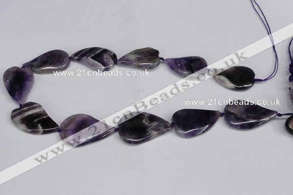 CNG1425 15.5 inches 22*30mm - 25*35mm freeform amethyst beads