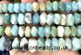 CNG9211 15 inches 7*11mm - 8*12mm faceted nuggets colorful amazonite beads