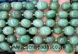 CNG9322 15 inches 10*14mm - 13*18mm nuggets green aventurine jade beads