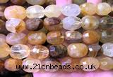 CNG9357 15 inches 12*16mm - 15*20mm faceted nuggets yellow quartz beads