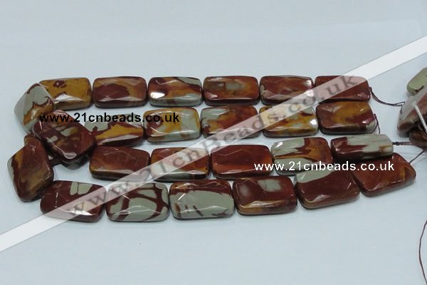 CNJ14 15.5 inches 22*30mm faceted rectangle natural noreena jasper beads