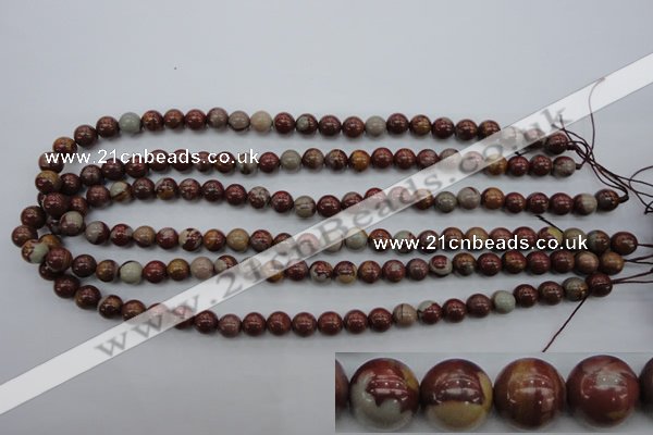 CNJ67 15.5 inches 8mm round noreena jasper beads wholesale