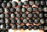 COB863 15 inches 10mm round rainbow obsidian beads wholesale