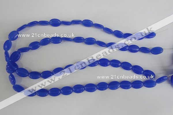 COV64 15.5 inches 10*14mm oval candy jade beads wholesale