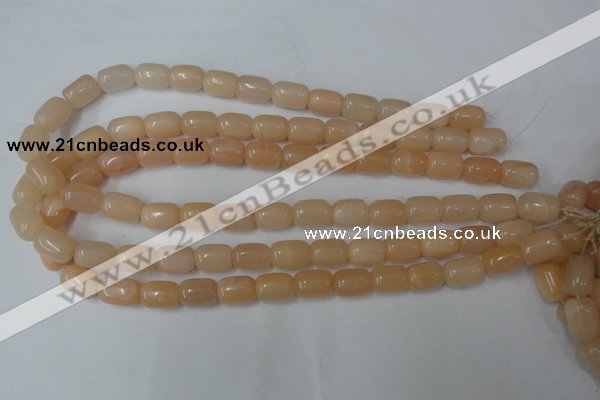 CPI160 15.5 inches 10*14mm drum pink aventurine jade beads