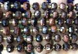 CRB6008 15 inches 6*8mm faceted rondelle red tiger eye beads