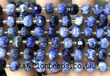 CRB6062 15 inches 6*8mm faceted rondelle sodalite beads