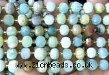 CRB6080 15 inches 6*8mm faceted rondelle colorful amazonite beads