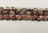 CRC1084 15.5 inches 15*20mm flat teardrop rhodochrosite beads