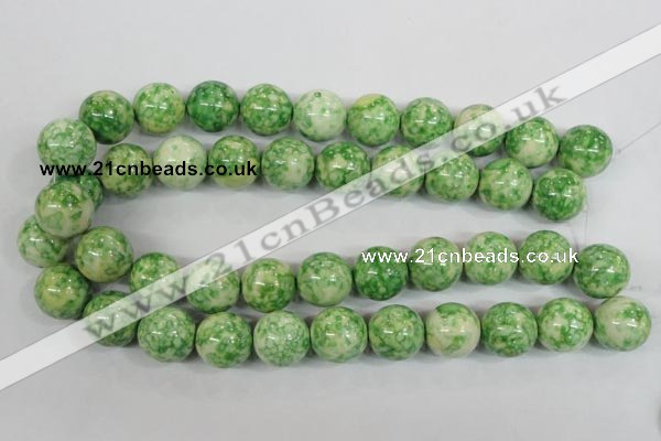 CRF187 15.5 inches 18mm round dyed rain flower stone beads wholesale