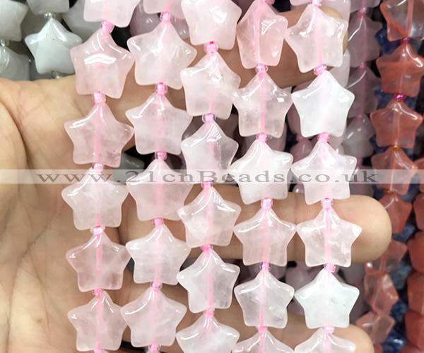 CRG60 15 inches 16mm star rose quartz beads wholesale