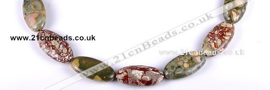 CRH03 different sizes natural rhyolite oval beads Wholesale