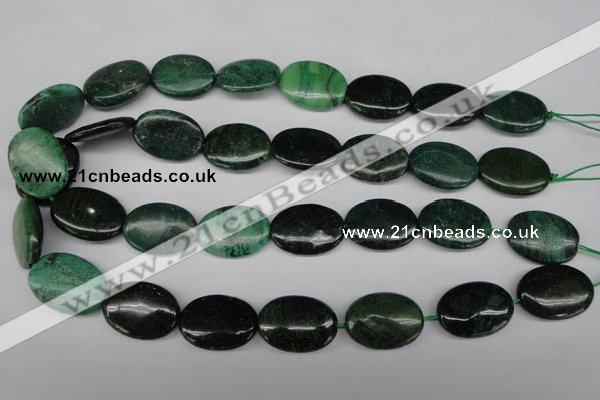 CRJ316 15.5 inches 18*25mm oval African prase jasper beads wholesale