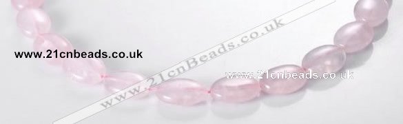 CRQ02 A grade 13*18mm oval natural rose quartz beads Wholesale