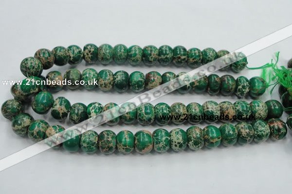 CSE61 15.5 inches 12*16mm rondelle dyed natural sea sediment jasper beads