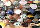 CTR532 15 inches 13*18mm flat teardrop colorful gemstone beads