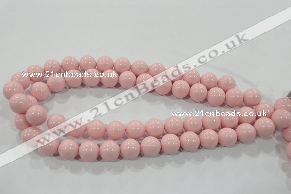 CTU1506 15.5 inches 14mm round synthetic turquoise beads