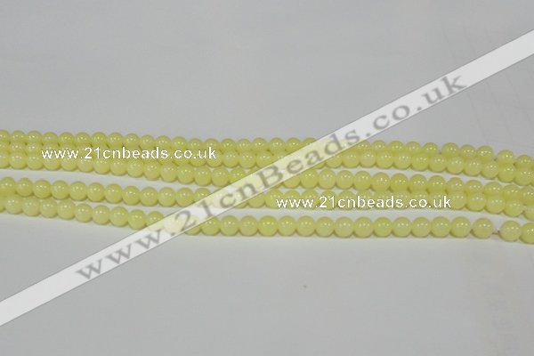 CTU2515 15.5 inches 4mm round synthetic turquoise beads