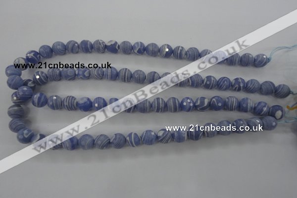 CTU923 15.5 inches 10mm faceted round synthetic turquoise beads