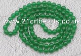 GMN16 Hand-knotted 8mm candy jade 108 beads mala necklaces